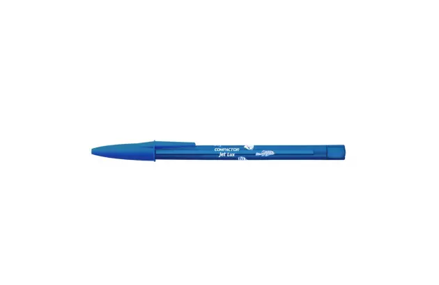 CANETA ESFEROGRAFICA JET LUX 1.0 COMPACTOR AZUL