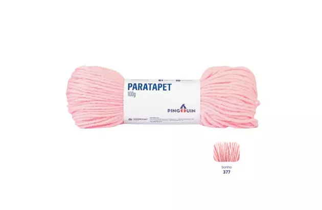NOVELO DE LA GROSSA PARATAPET 100G ROSA CLARO SONHO 377 PINGOUIN