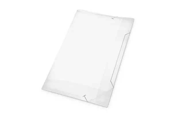 PASTA PLASTICA ABA ELASTICO OFICIO CRISTAL 335X235MM | POLIBRAS