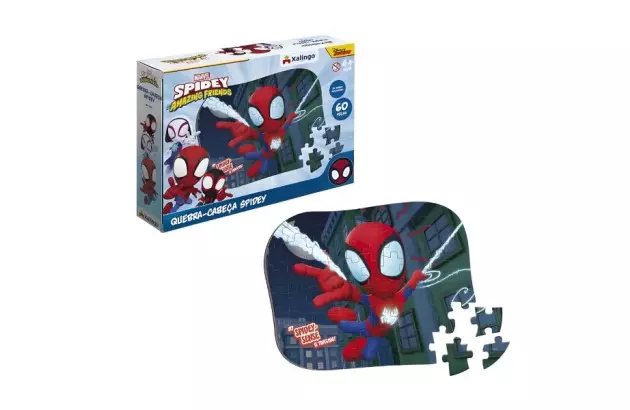 QUEBRA CABEÇA SPIDEY + 4 ANOS XALINGO