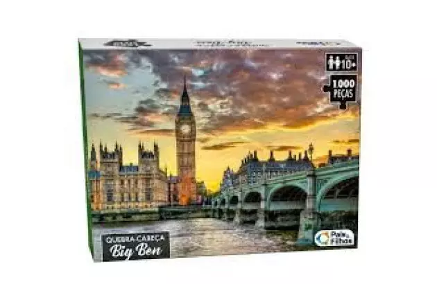 QUEBRA CABEÇA 1000 PEÇAS BIG BEN | + 10 ANOS | PAIS E FILHOS REF 10757