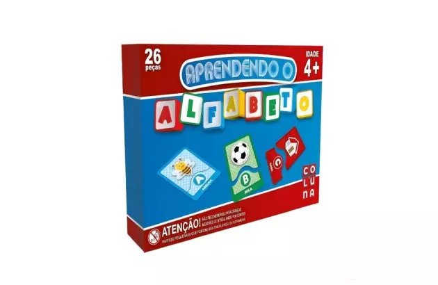BRINQUEDO EDUCATIVO APRENDENDO O ALFABETO + 5 ANOS 0903 COLUNA