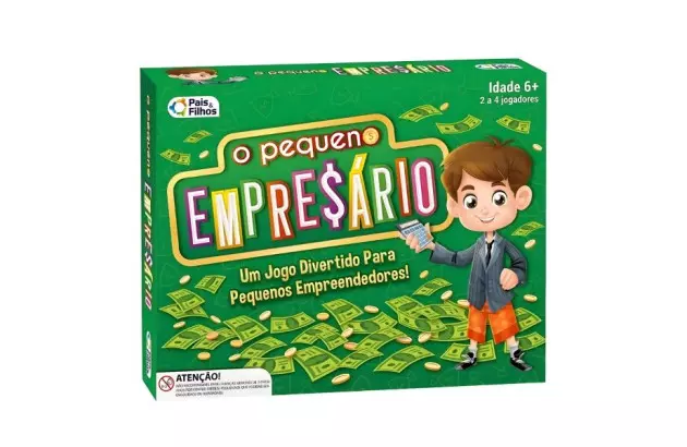 JOGO DE TABULEIRO O PEQUENO EMPRESARIO | + 6 ANOS - 2 A 4 JOGADORAS | PAIS & FILHOS