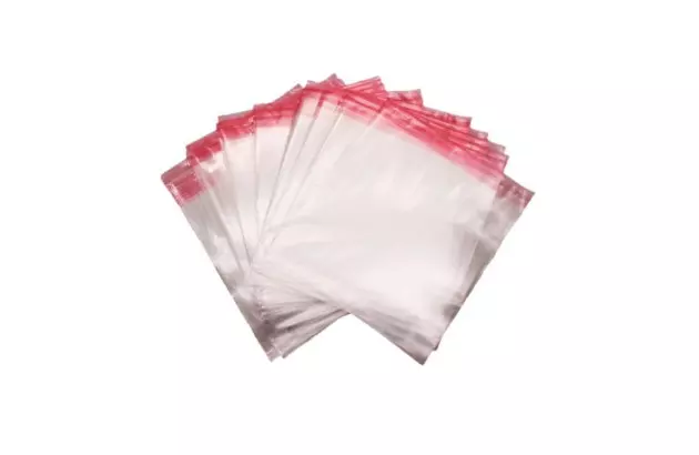 SACO ADESIVADO TRANSPARENTE 5X7CM COM ABA INCOLOR POLIPROPILENO PLÁSTICO - PACOTE COM 100 UND | GALA