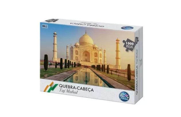 QUEBRA CABEÇA 1000 PEÇAS TAJ MAHAL |  + 10 ANOS | PAIS & FILHOS REF 7267