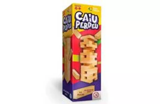 JOGO CAIU PERDEU 54 PECAS EM MDF | + 6 ANOS | PAIS & FILHOS