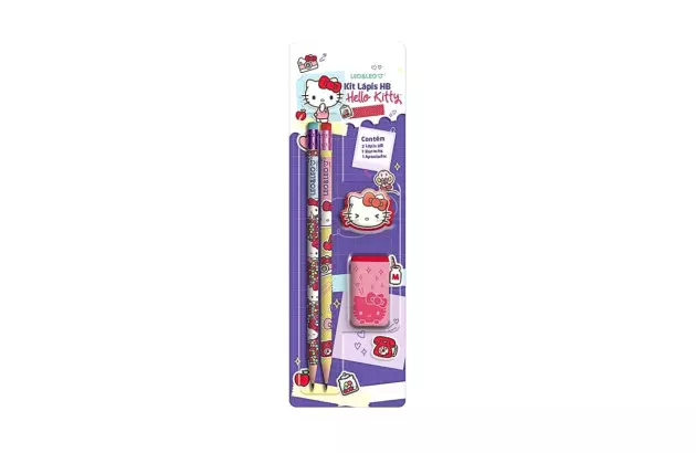 KI LÁPIS HB HELLO KITTY 2 LÁPIS | 1 BORRACHA | 1 APONTADOR LEO&LEO - 71622
