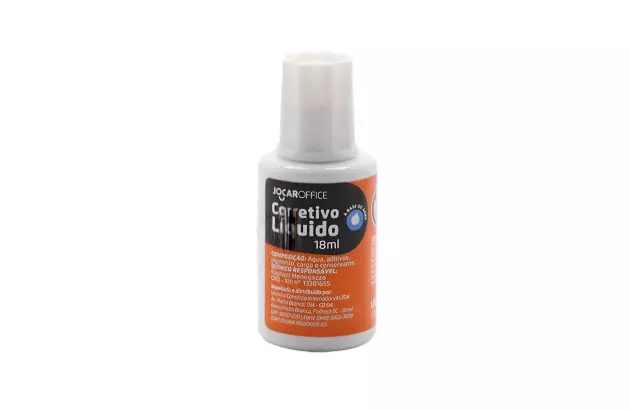 CORRETIVO LÍQUIDO 18ML BASE DE AGUA JOCAR OFFICE 91215