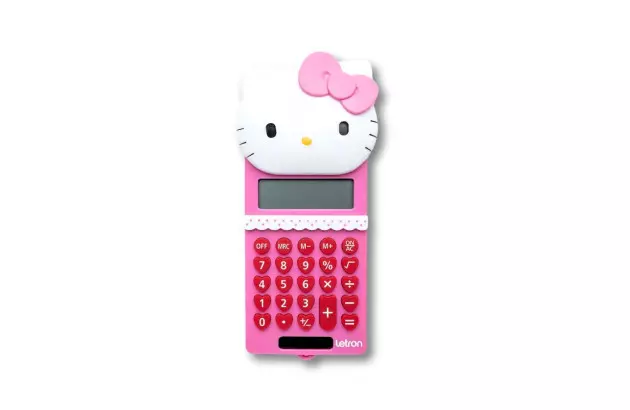 CALCULADORA 8 DÍGITOS HELLO KITTY ENERGIA SOLAR LETRON 99344