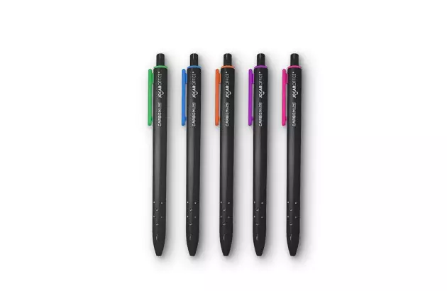 CANETA ESFEROGRÁFICA RETRÁTIL 0.7 CARBON LINE CORES SORTIDAS JOCAR OFFICE 102999