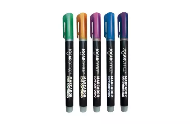 MARCADOR COM CONTORNO CORES VARIADAS JOCAR 94113