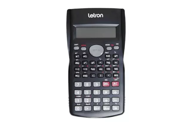 CALCULADORA CIENTÍFICA 12 DÍGITOS 240 FUNÇÃO PRETA MULTI LETRON 99324
