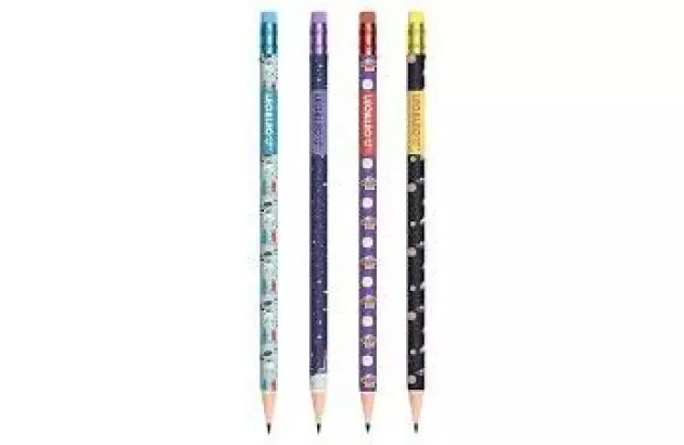 LAPIS COM BORRACHA HB ASTRONAUTA MODELOS VARIADOS LEONORA