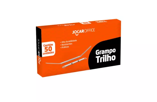 GRAMPO TRILHO 80MM METAL CAIXA COM 50 UNIDADES 1121 JOCAR
