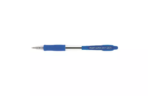 CANETA ESFEROGRÁFICA 0.7 SUPER GRIP AZUL RETRÁTIL PILOT
