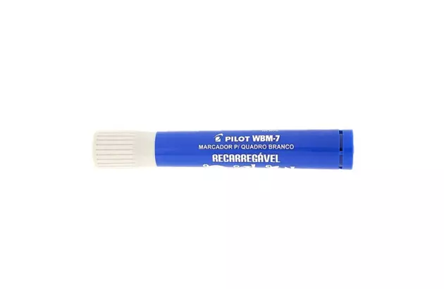 MARCADOR PARA QUADRO BRANCO RECARREGÁVEL WBM-7 AZUL PILOT | PONTA REDONDA 4.0 MM
