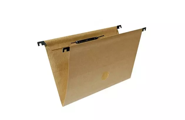 PASTA SUSPENSA KRAFT PAPEL CARTÃO 160G/M² COM GRAMPO PLÁSTICO 230X360MM - UNIDADE | FRAMA