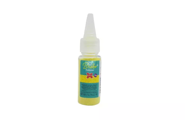 GLITTER EM BISNAGA AMARELO NEON 15G 7058 MAKE+