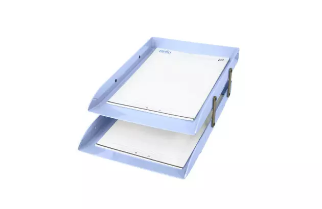 CAIXA CORRESPONDÊNCIA ARTICULÁVEL DUPLA AZUL PASTEL SERENA DELLO