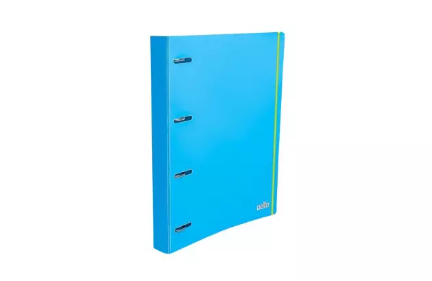 FICHARIO PASTA 4 ARGOLAS PP FULL COLOR AZUL DELLO