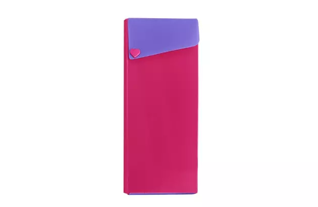 ESTOJO MULTIUSO COM BOTÃO FULL COLOR PINK ROXO DELLO
