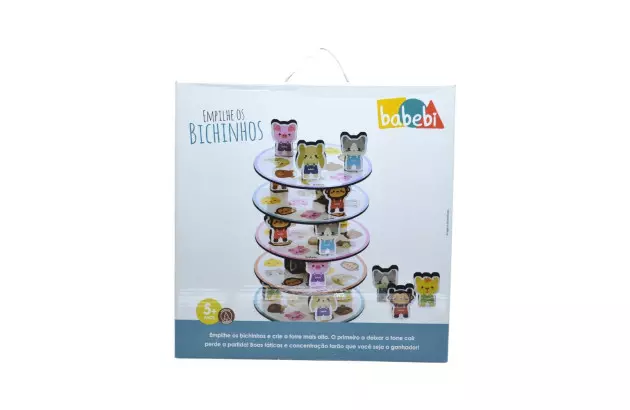 BRINQUEDO EMPILHE OS BICHINHOS 5 ANOS BABEBI