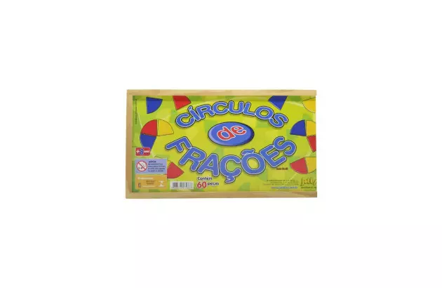 BRINQUEDO CIRCULOS DE FRAÇÕES EM EVA 60 PEÇAS 30.42 JOTT PLAY