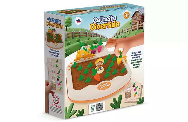 BRINQUEDO COLHEITA DIVERTIDA JOGO QUE DESAFIA SUA MEMÓRIA +3 ANOS PAKITOYS 4098