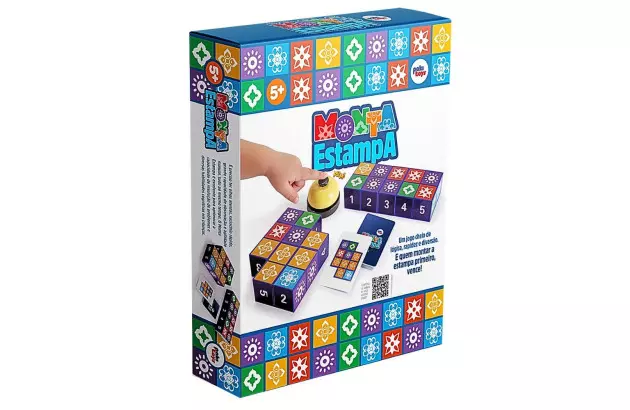 BRINQUEDO MONTA ESTAMPA +3 ANOS - RACIOCÍNIO LÓGICO | 1601 PAKITOYS