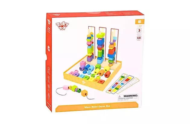 SUPER CAIXA ENCAIXE E LAÇO | MAZE BEAD GAME BOX DA TOOKY TOY