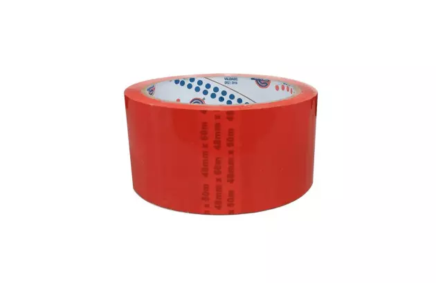 FITA ADESIVA PP 32 COLORIDO 48X50 VERMELHO EUROCEL