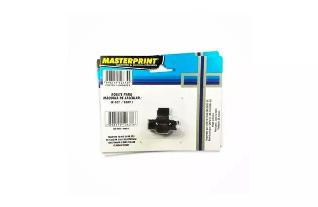 ROLETE MAQUINA CALCULADORA IR 40T BICOLOR 1009 - MASTERPRINT
