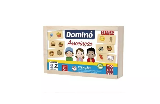 JOGO DE DOMINÓ EDUCATIVO ASSOCIAÇÂO DE IDÉIAS | PAIS & FILHOS REF 790706