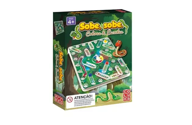 JOGO SOBE SOBE COBRAS E ESCADAS + 4 ANOS PAIS E FILHOS