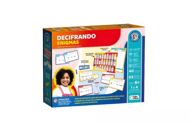 JOGO DECIFRANCO ENIGMAS ACIMA DE 6 ANOS PAIS E FILHOS 792406