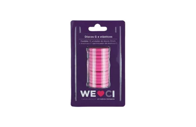 DISCOS CADERNO INTELIGENTE GRANDE COM ELASTICOS SUPER PINK CI312036