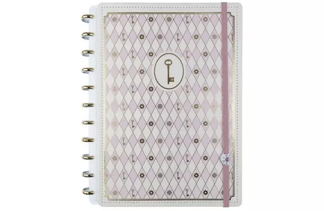 CADERNO INTELIGENTE GRANDE ROSE KEY BY ISABELA AKKARI  CIGD4366