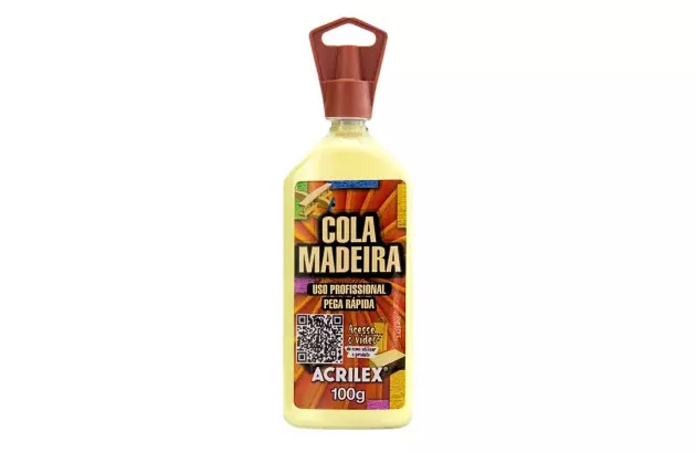 COLA PARA MADEIRA 100G PARA ARTESANATO | ACRILEX 22510