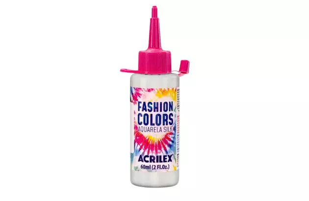 TINTA TECIDO AQUARELA SILK 60ML FASHION COLORS INCOLOR | CLAREADOR 500 ACRILEX 4560