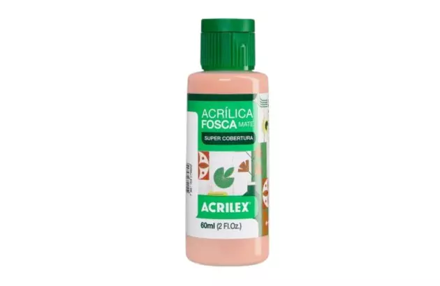 TINTA ACRILICA FOSCA ARTESANATO 60ML AMARELO PESSEGO 538 – UNIDADE | ACRILEX 3560
