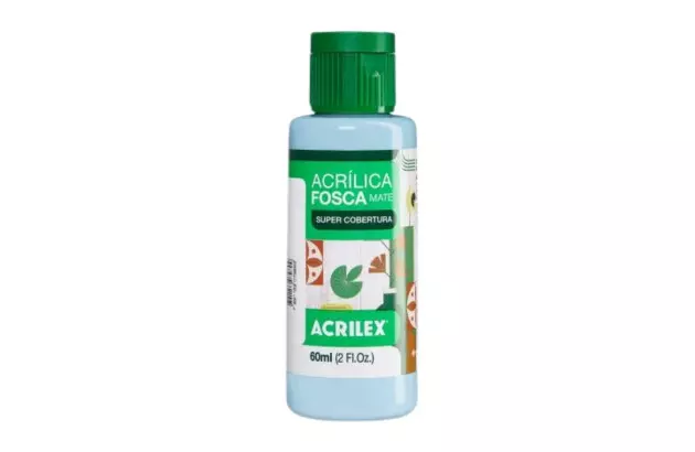 TINTA ACRILICA FOSCA ARTESANATO 60ML AZUL HORTENSIA 579 – UNIDADE | ACRILEX 3560