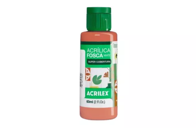 TINTA ACRILICA FOSCA ARTESANATO 60ML CARAMELO 569 – UNIDADE | ACRILEX 3560