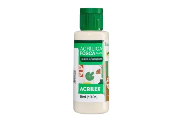 TINTA ACRILICA FOSCA ARTESANATO 60ML CREME 903 – UNIDADE | ACRILEX 3560