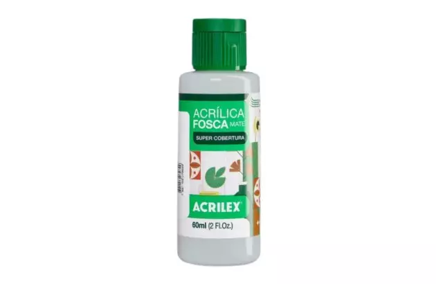 TINTA ACRILICA FOSCA ARTESANATO 60ML CINZA 933 – UNIDADE | ACRILEX 3560