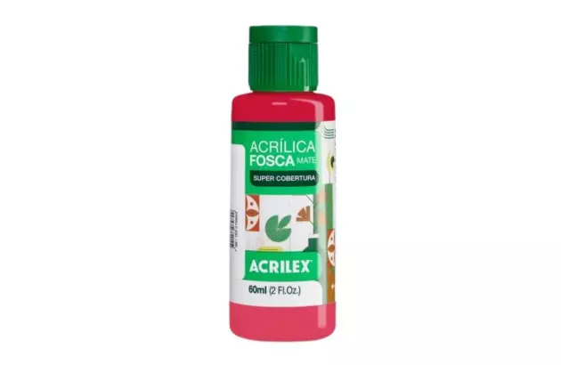 TINTA ACRILICA FOSCA ARTESANATO 60ML GOIABA QUEIMADA 805 – UNIDADE | ACRILEX 3560