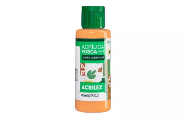 TINTA ACRILICA FOSCA ARTESANATO 60ML MELÃO 895 – UNIDADE | ACRILEX 3560
