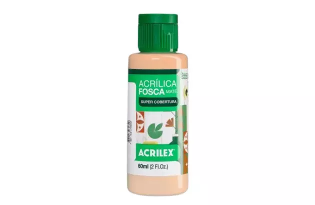 TINTA ACRILICA FOSCA ARTESANATO 60ML OCRE 904 – UNIDADE | ACRILEX 3560
