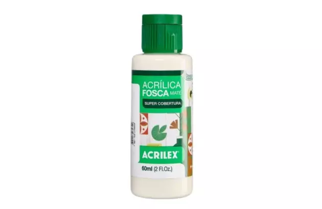 TINTA ACRILICA FOSCA ARTESANATO 60ML PEROLA 892 – UNIDADE | ACRILEX 3560