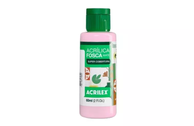 TINTA ACRILICA FOSCA ARTESANATO 60ML ROSA PRIMAVERA 910 – UNIDADE | ACRILEX 3560