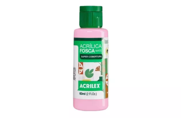TINTA ACRILICA FOSCA ARTESANATO 60ML ROSA ESCURO 542 – UNIDADE | ACRILEX 3560